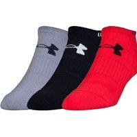 under armour performance no show socks red