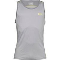 under armour mens heatgear tank top aluminium grey