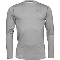 under armour mens coldgear evo fitted long sleeve crew neck top dark g ...