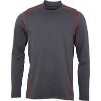 Under Armour Mens ColdGear Evo Long Sleeve Fitted Mock Neck Top Carbon