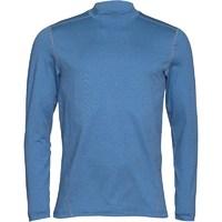 Under Armour Mens ColdGear Evo Long Sleeve Fitted Mock Neck Top Blue