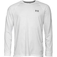 Under Armour Mens HeatGear Tech Long Sleeve Top White