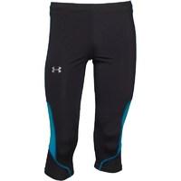 Under Armour Mens HeatGear Run Compression 3/4 Tight Leggings Black/Blue