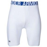 Under Armour Mens ColdGear Compression Shorts White