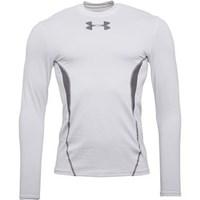 Under Armour Mens ColdGear Evo Fitted Peak Long Sleeve Crew White