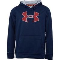 Under Armour Mens ColdGear Storm Armour Fleece Big Logo Hoody Navy