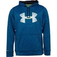 Under Armour Mens ColdGear Storm Armour Fleece Big Logo Twist Hoody Jet Blue