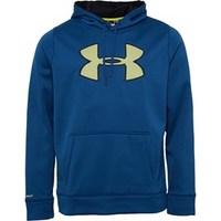 under armour mens coldgear storm armour fleece big logo hoody petrol b ...