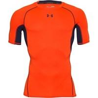 Under Armour Mens HeatGear Armour Short Sleeve Compression Top Volcano