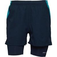 Under Armour Mens HeatGear Lunch Run Racer 2 in 1 Running Shorts Academy/Fusion