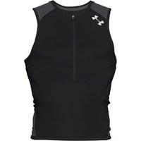 Under Armour Mens HeatGear T2 Triathlon Compression 1/2 Zip Top Black