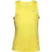 under armour mens coldblack run singlet yellow ray