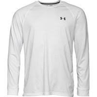 under armour mens heatgear tech long sleeve top white