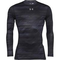 under armour mens coldgear armour printed long sleeve compression crew ...