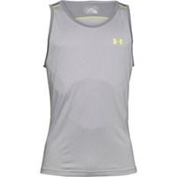 Under Armour Mens HeatGear Tank Top Aluminium Grey