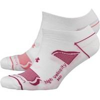 Under Armour Womens HeatGear Fitness Strand Cushioned No Show Socks Pink