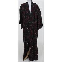 unbranded sizel black red kimono