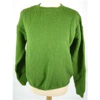 Unbranded Size: Medium (38 chest) Citrus Green Casual/Stylish 100% Hand Woven Knitted Wool Jumper