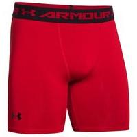 under armour heat gear armour compression short mens redblack