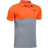 under armour boys threadborne blocked polo shirt