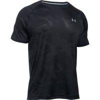 under armour tech jacquard short sleeve tee mens black