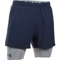 under armour mirage 2 in 1 training shorts mens midnight navy