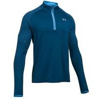 Under Armour No Breaks Run 1/4 Zip - Mens - Blackout Navy/Reflective Silver