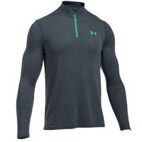 Under Armour Threadborne Fitted 1/4 Zip - Mens - Stealth Grey/Vapor Green