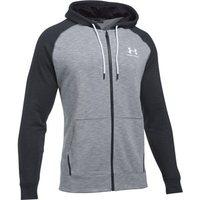 Under Armour Sportstyle Fleece Full Zip Hoodie - Mens - Steel/Black/White