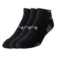 under armour heatgear no show sock 3 pack mens black