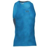 Under Armour UA Heat Gear Armour Printed Compression Tank - Brilliant Blue