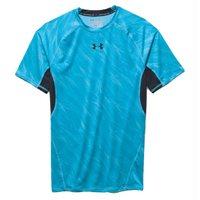 Under Armour ARMOUR HeatGear Printed Compression Tee - Meridian Blue