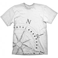 uncharted 4 compass t shirt white large