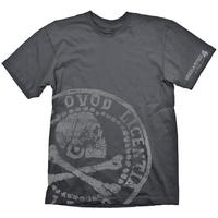 Uncharted 4 Pirate Coin Oversize Print T-shirt Grey Small