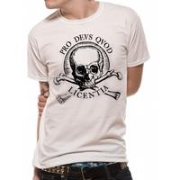 Uncharted 4 - Skull Unisex Small T-Shirt - White
