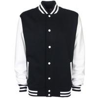 Unisex Varsity Jacket - Black And White