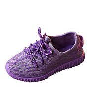 Unisex Sneakers Spring / Fall Comfort PU Casual Flat Heel Pink / Purple / Gray Sneaker