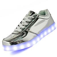 Unisex Sneakers Comfort Light Soles Light Up Shoes Leather Spring Summer Fall Athletic Casual Outdoor WalkingComfort Light Soles Light Up