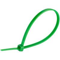 unistrand 200mm green cable ties pack of 100