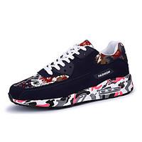 Unisex Sneakers Spring / Fall Comfort Fabric Casual Flat Heel Black / Blue / Red Sneaker