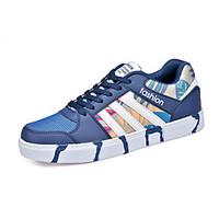 Unisex Sneakers Spring / Fall Comfort PU Casual Flat Heel Black / Blue / Green / Pink / Gray Walking