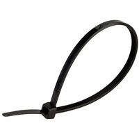 Unistrand 200mm Black W/resist Cable Ties - pack of 100
