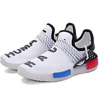 Unisex Athletic Shoes Spring Summer Fall Winter Novelty Light Up Shoes Comfort Tulle Outdoor Casual Athletic Flat Heel Lace-up LEDBlack