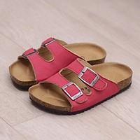 Unisex Clogs Mules Summer Slippers Casual Flat Heel Buckle Black / Blue / Brown / Green / Red Others