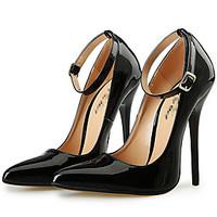 unisex heels summer patent leather dress party evening stiletto heel b ...