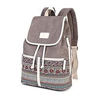 Unisex Backpack Canvas All Seasons Formal Sports Casual Outdoor Office Career Shopping Saddle Toggle Blue Gray Wine
