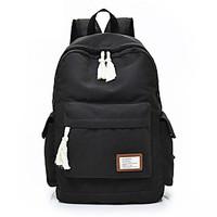 Unisex Backpack Polyester All Seasons Formal Sports Casual Outdoor Shopping Bucket Ruffles Zipper Black Blue