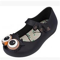 Unisex Sandals Summer Sandals / Round Toe PVC Casual Flat Heel Animal Print Black / Blue / Yellow / Pink Others