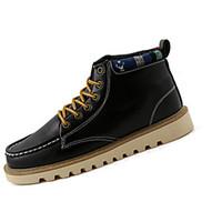 Unisex Athletic Shoes Spring / Fall Combat Boots PU Casual Flat Heel Black / Blue / Brown Others