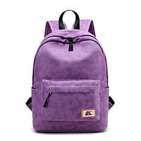 Unisex Backpack Canvas All Seasons Formal Sports Casual Outdoor Office Career Professioanl Use Shopping Bucket ZipperPeach Amethyst